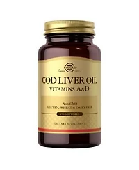 Solgar Norwegian Cod Liver Oil Softgels Vitamin A D Supplement 250 Soft Gels