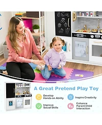 Sugift Toddler Pretend Play Kitchen for Boys and Girls 3-6 Years Old