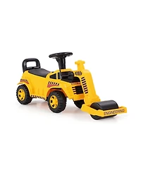 Toddler Ride on Car with Adjustable Roller and Under-Seat Storage