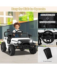 Sugift 12V Kids Ride on Truck Car Battery Powered Electric Vehicle