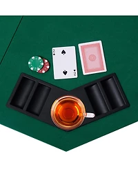 Sugift 48 Inch 8 Players Octagon Fourfold Poker Table Top