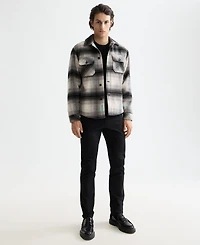 Scotch & Soda Men's Point Collar Long Sleeve Overshirt Jacket