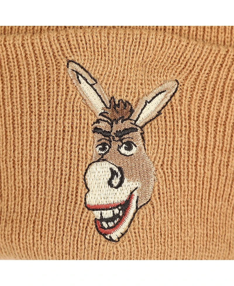 Shrek Men's Donkey Embroidery Acrylic Knit Standard Cuff Beanie