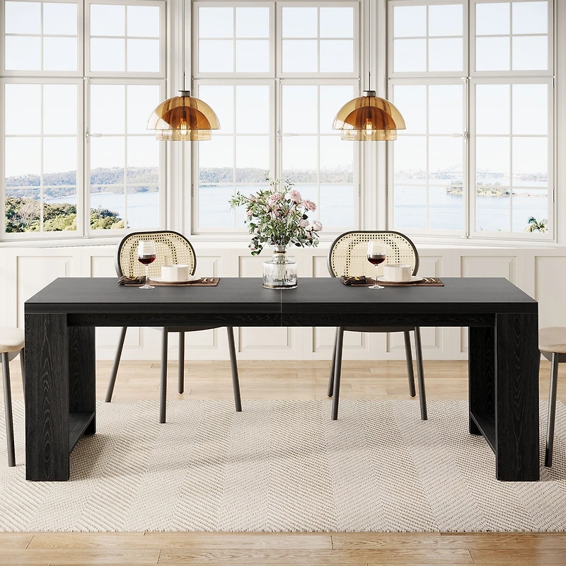 Tribesigns 86.61-Inch Dining Table for 6-8