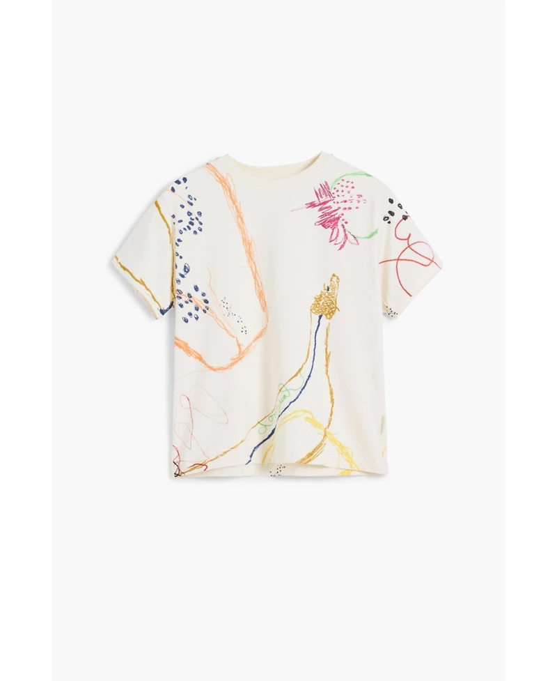 Desigual Boys's Short sleeve brushstroke T-shirt