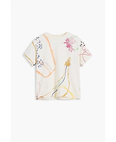 Desigual Boys's Short sleeve brushstroke T-shirt