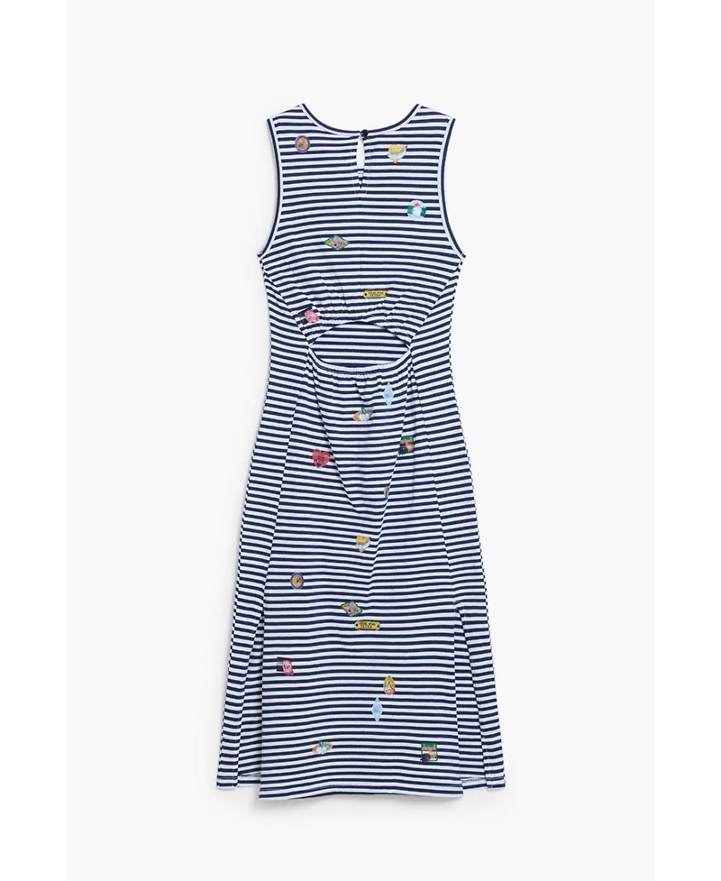 Desigual Girls Girls's Embroidered cut-out dress