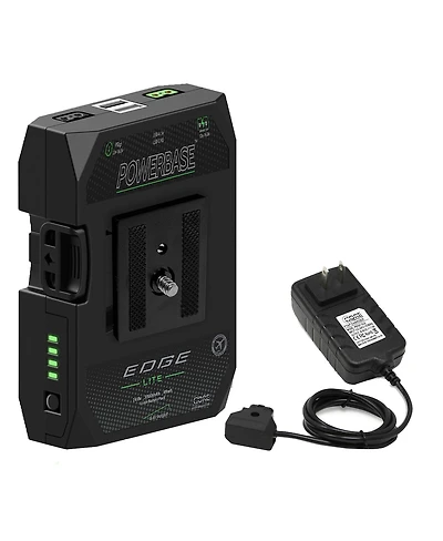 Core Swx PowerBase Edge Lite 49Wh 14.8V Small Form Cine Base Battery Pack and 1.5A Single-Position D-Tap Charger
