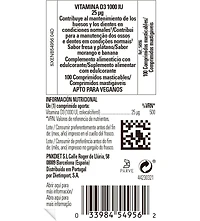 Solgar Vitamin D3, 1000 Iu, 100 Chew Tablets