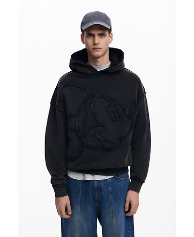 Desigual Men's Mickey Mouse patch sweatshirt