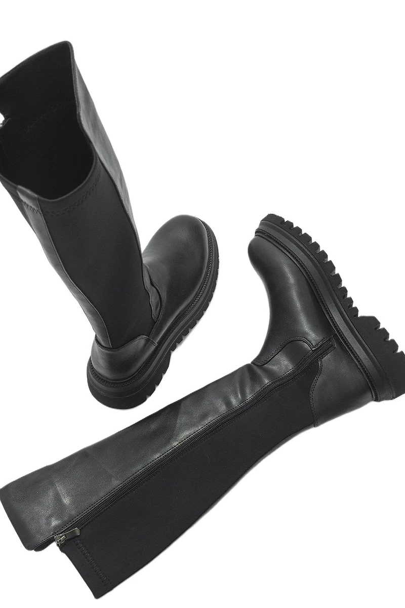 Prologue Shoes Paul Stretch Knee High Boot (Women)