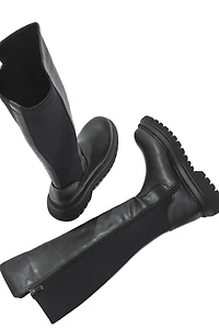 Prologue Shoes Paul Stretch Knee High Boot (Women)