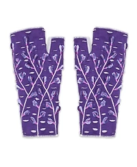 Feelgoodz Women s Artisan Crafted Fleece Lined Color Block Fingerless Gloves