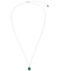 Macy's Crystal (2.16 ct. t.w.) and Cubic Zirconia (0.09 ct. t.w.) Pendant Necklace in Sterling Silver