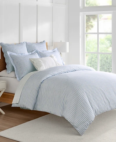 Levtex Home Martha Stripe Reversible 3-Pc. Duvet Cover Set, Queen