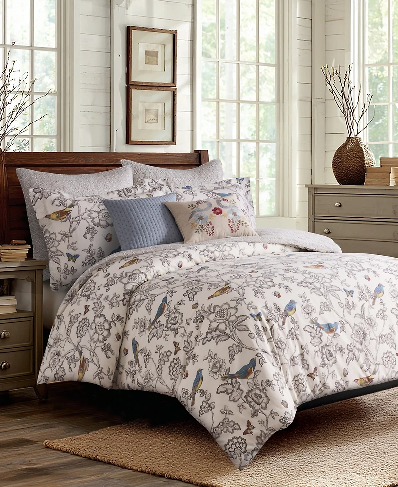 Levtex Home Mockingbird Reversible 3-Pc. Comforter Set, King/California King