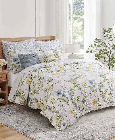 Levtex Viviana Watercolor Floral 2-Pc. Quilt Set, Twin