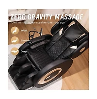 Maison Boucle Zero Gravity Massage Recliner with Back & Leg Heat, Foot Massage & Air Compression, Full Body Chair with Bluetooth-Maison Boucle