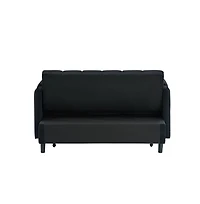 Maison Boucle 53" Pull-Out Sleeper Loveseat Sofa Bed, Convertible 3-in-1 Velvet Couch with Side Pockets & Back Support for Small Spaces-Maison Boucle