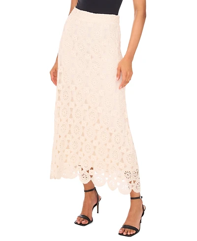 Vince Camuto Women's Crochet Midi Skirt