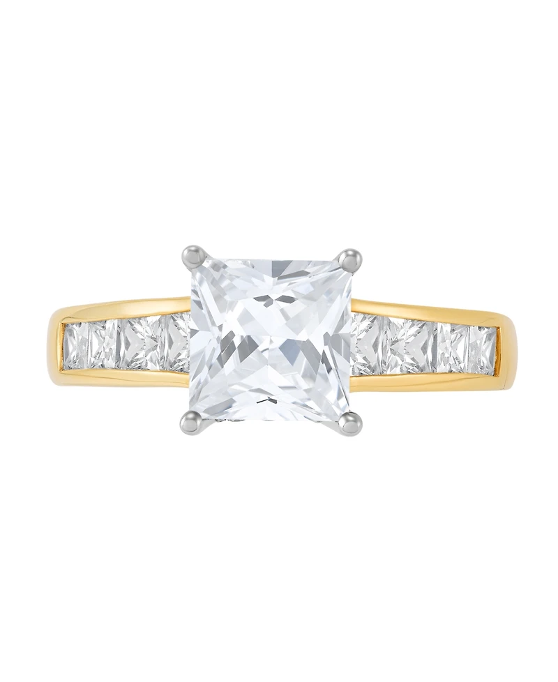 Grown With Love Certified Lab Grown Diamond Ring (3 ct. t.w.) in 14K Yellow and White Gold