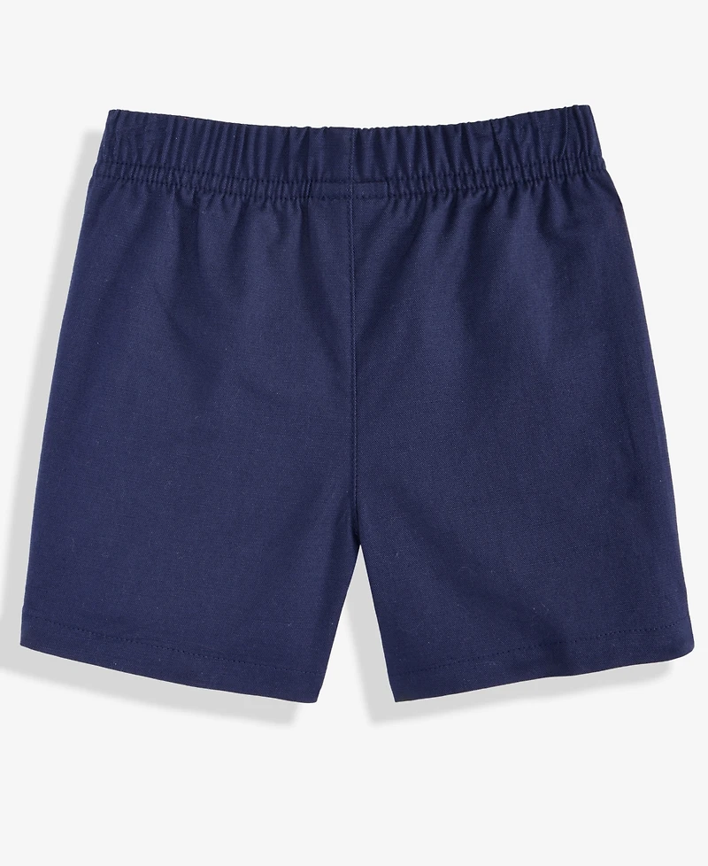First Impressions Baby Boys Solid Woven Shorts, Macy's Exclusive