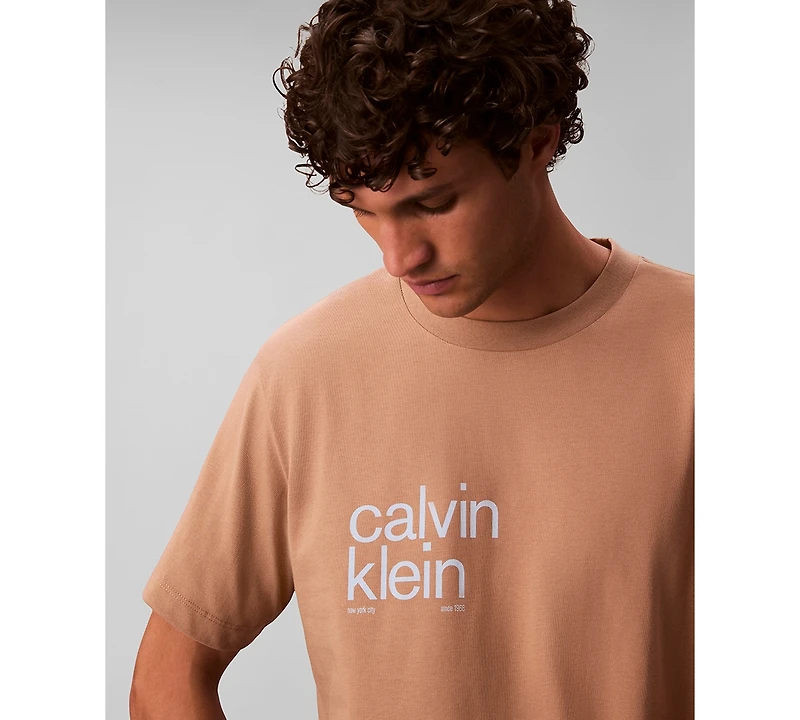 Calvin Klein Men's Circle Graphic Relaxed Fit T-Shirt