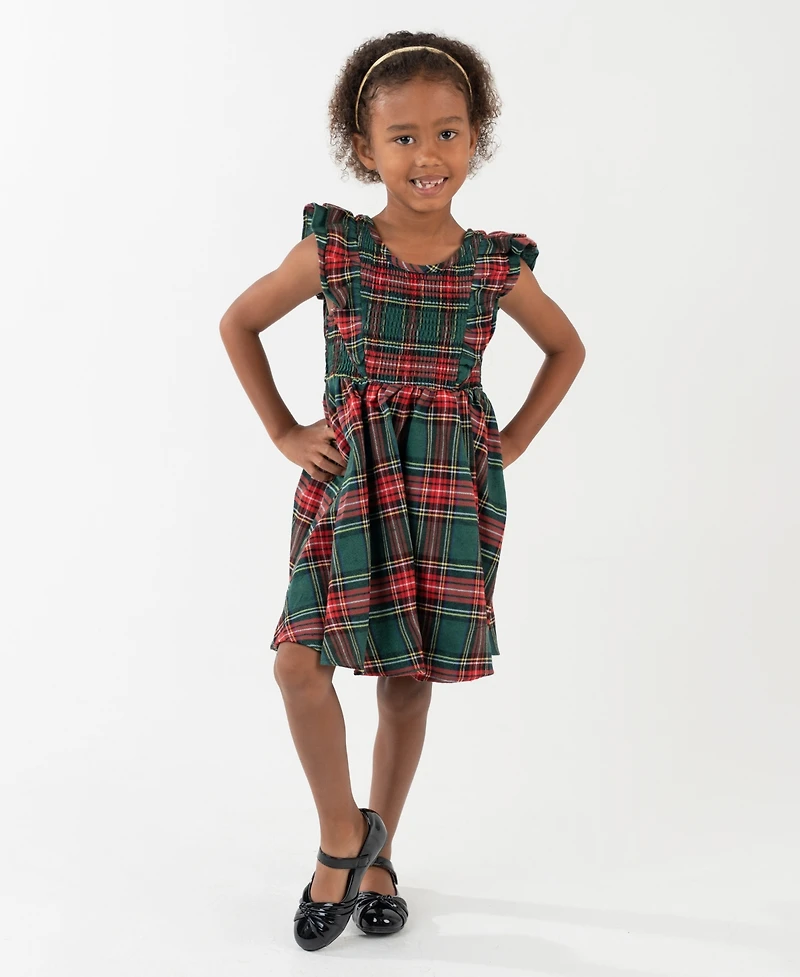Rare Editions Girls 2T-6X Sleeveless Smocked Dress