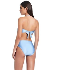 Red Carter Pearls Of Wisdom O Ring Bandeau Top High Waist Bottom