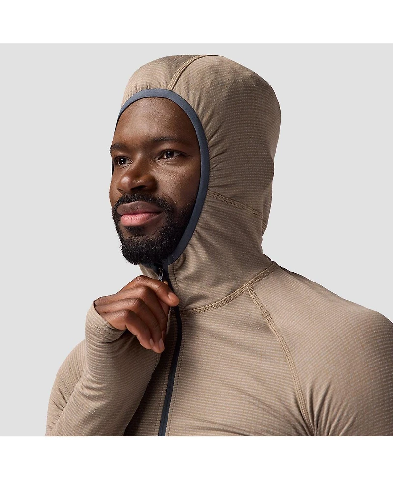 Backcountry Men's Pines Microgrid Ultra-Lt Baselayer Zip Scuba Top Lightweight Long Underwear Tops