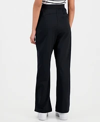 Derek Heart Juniors' High-Rise Pleated Wide-Leg Pants