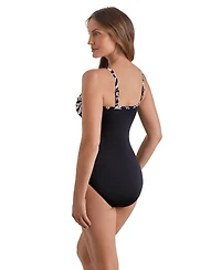 ShapeSolver Sport by Mimi Flamingo Women's Pull-On One-Piece Swimsuit