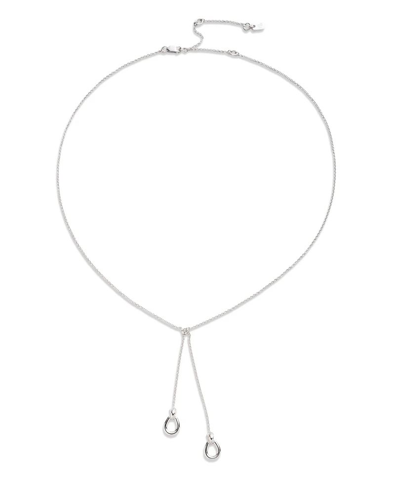 Lauren Ralph Lauren Sterling Silver Horsebit Y Necklace