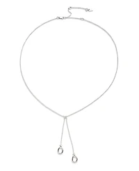 Lauren Ralph Lauren Sterling Silver Horsebit Y Necklace
