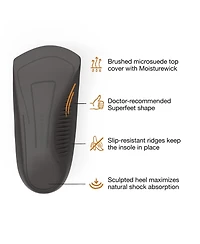 Superfeet Men's Casual Easyfit Insoles - Comfort Shoe Inserts for Men - Anti-Fatigue Orthotic Insoles for Dress Shoes - Size 11.5-13 Men
