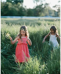 Hope & Henry Little Girls Sleeveless Smocked Sundress