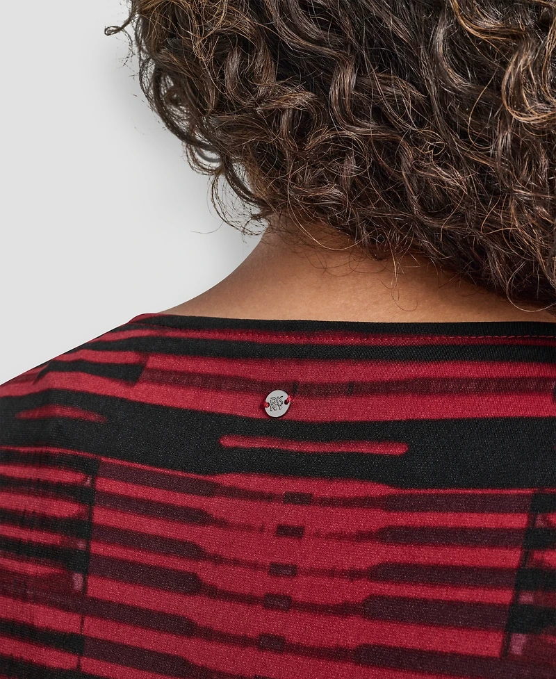 Dkny Plus Short Sleeve Waist Tie Top