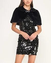 Bcx Juniors' Peter Pan Collar Shrug Jacket