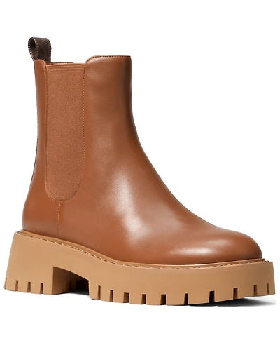 Michael Kors Women's Asher Leather Lug Ankle Booties