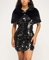 Bcx Juniors' Peter Pan Collar Shrug Jacket