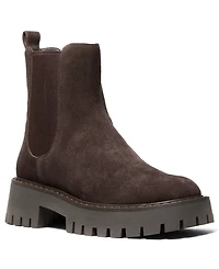 Michael Michael Kors Women's Asher Leather Lug Ankle Booties