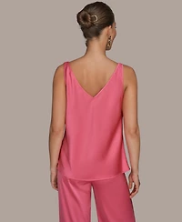Donna Karan New York Women's Sleeveless Twisted-Strap Camisole Top