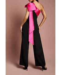 Coast Women's Bow One Shoulder Wide Leg Jumpsuit