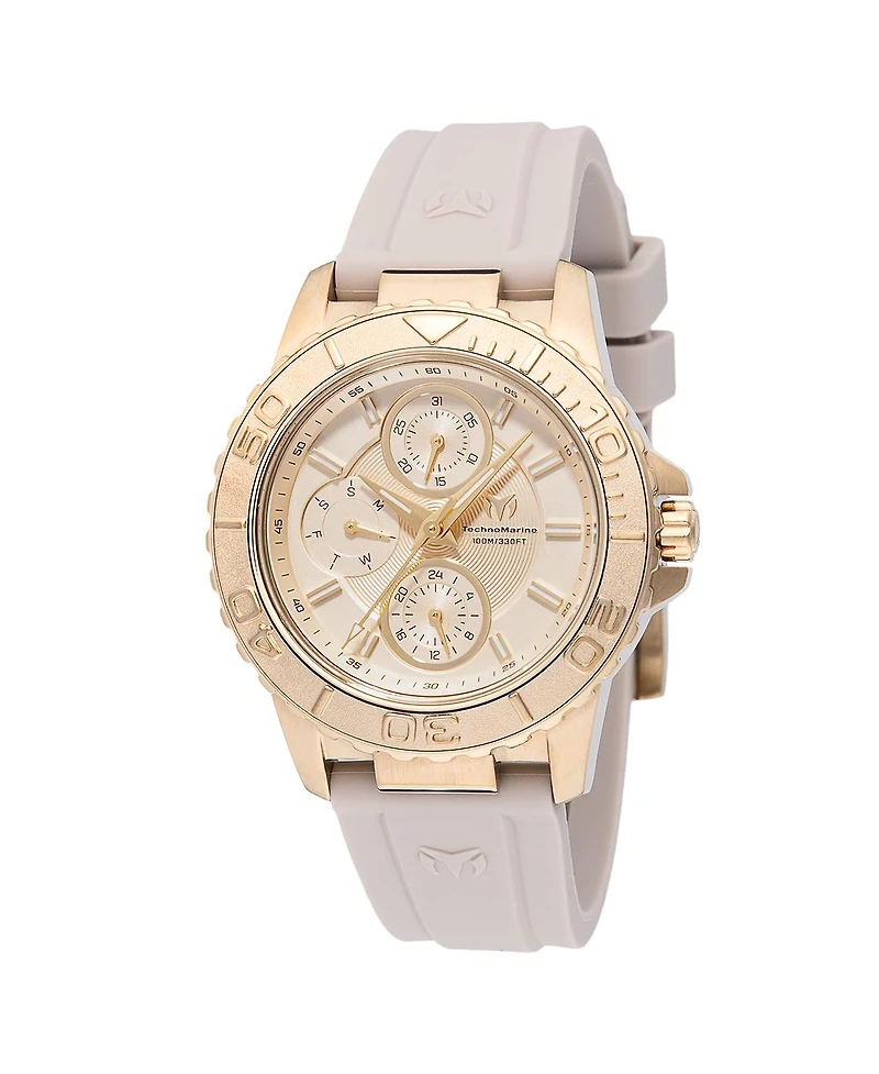 Technomarine Women's Tm-725019 Sea Quartz Champagne Dial Watch