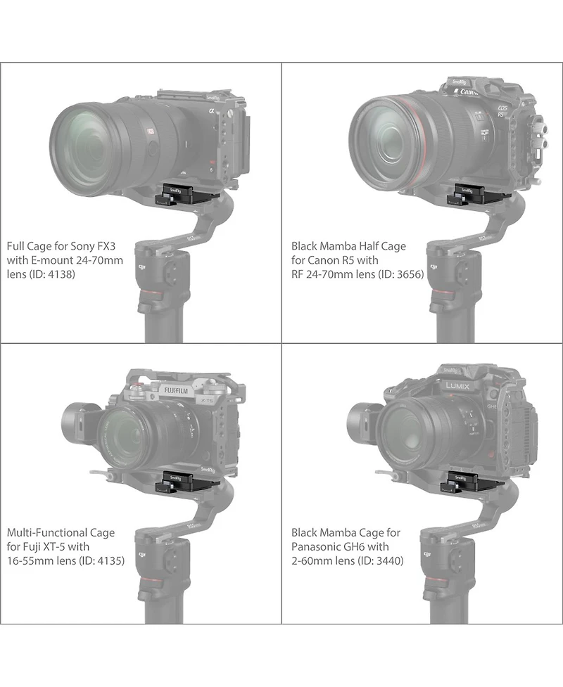SmallRig Arca-Swiss Mount Plate for Dji Rs 3 Mini
