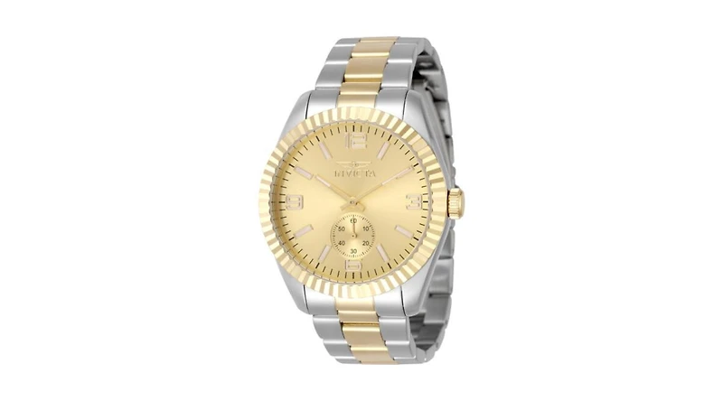 Invicta Men's Specialty Quartz Multifunction Gold Dial Watch