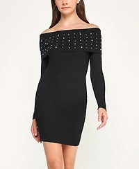 Bcx Women's Long Sleeve Slim Sweater Dress