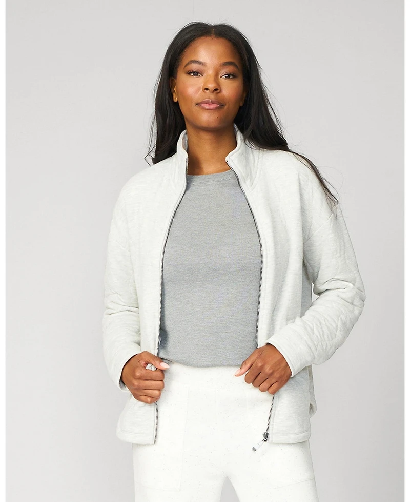Cable & Gauge Women's Soft Heather Quilted Jacket