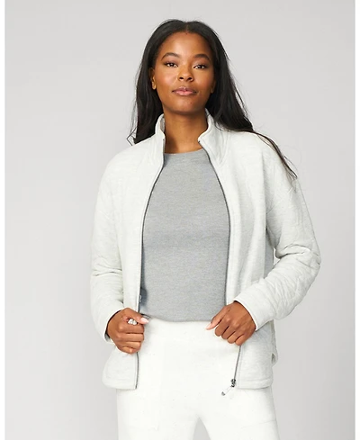 Cable & Gauge Women's Soft Heather Quilted Jacket