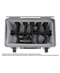 Porta Brace Pb-2550DSLRP Wheeled Hard Case with Premium Divider Kit, Silver Platinum